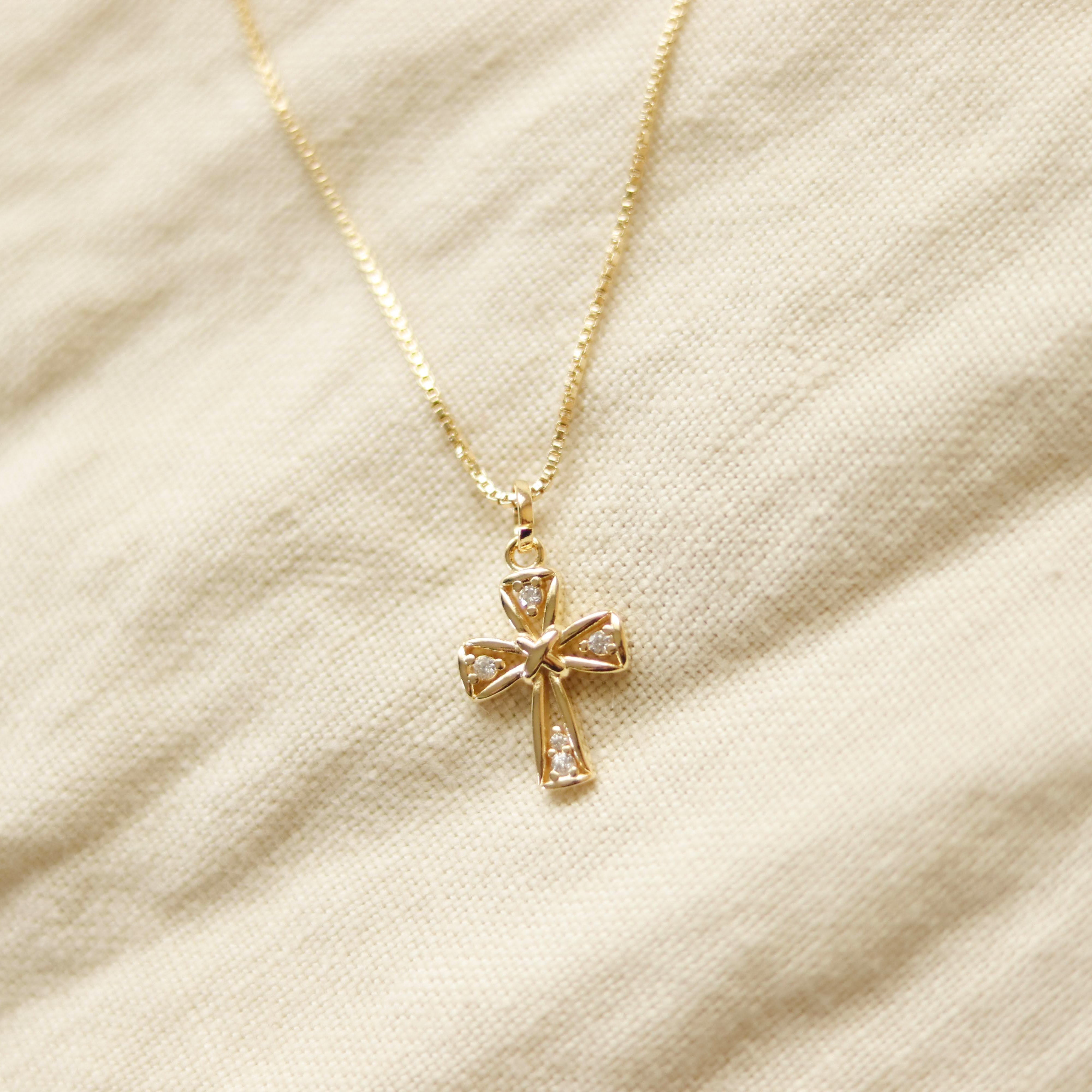 Radiant Cross Necklace