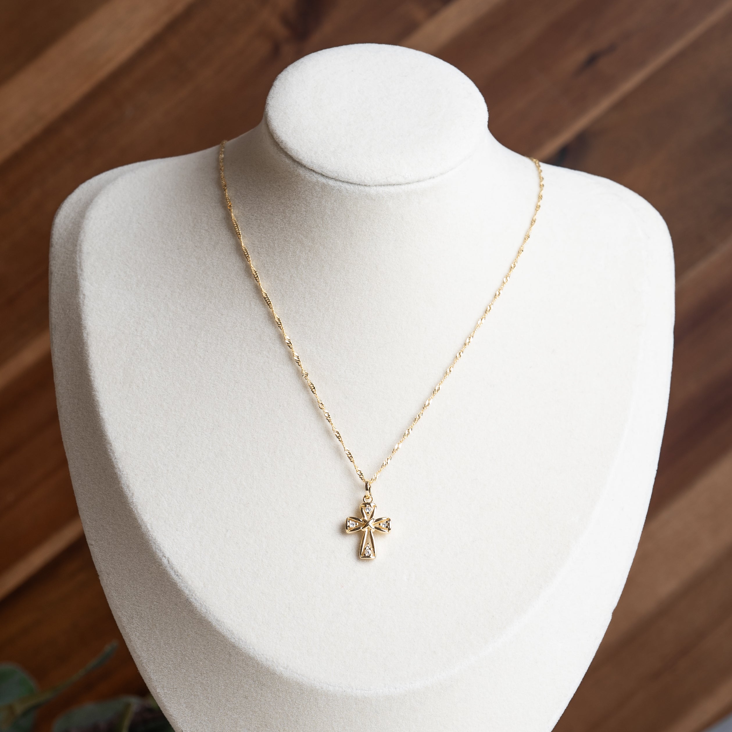 Radiant Cross Necklace